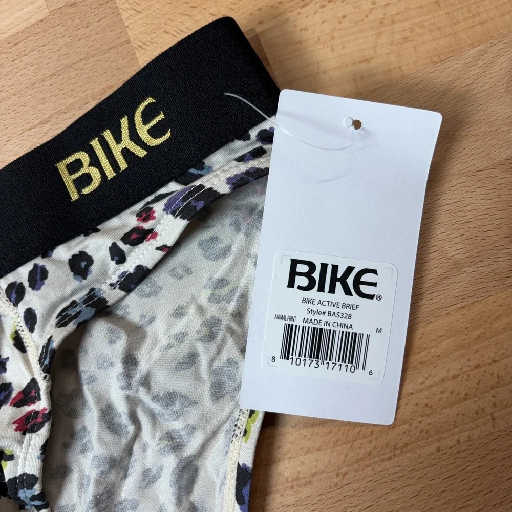 Bike Active Brief Men's Medium Animal Print Underwear New